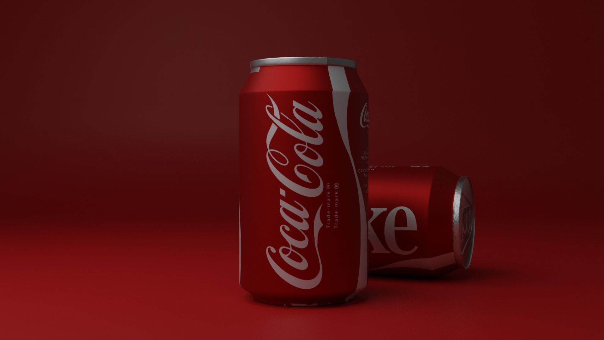  COCA-COLA CAN Free low-poly 3D model_4