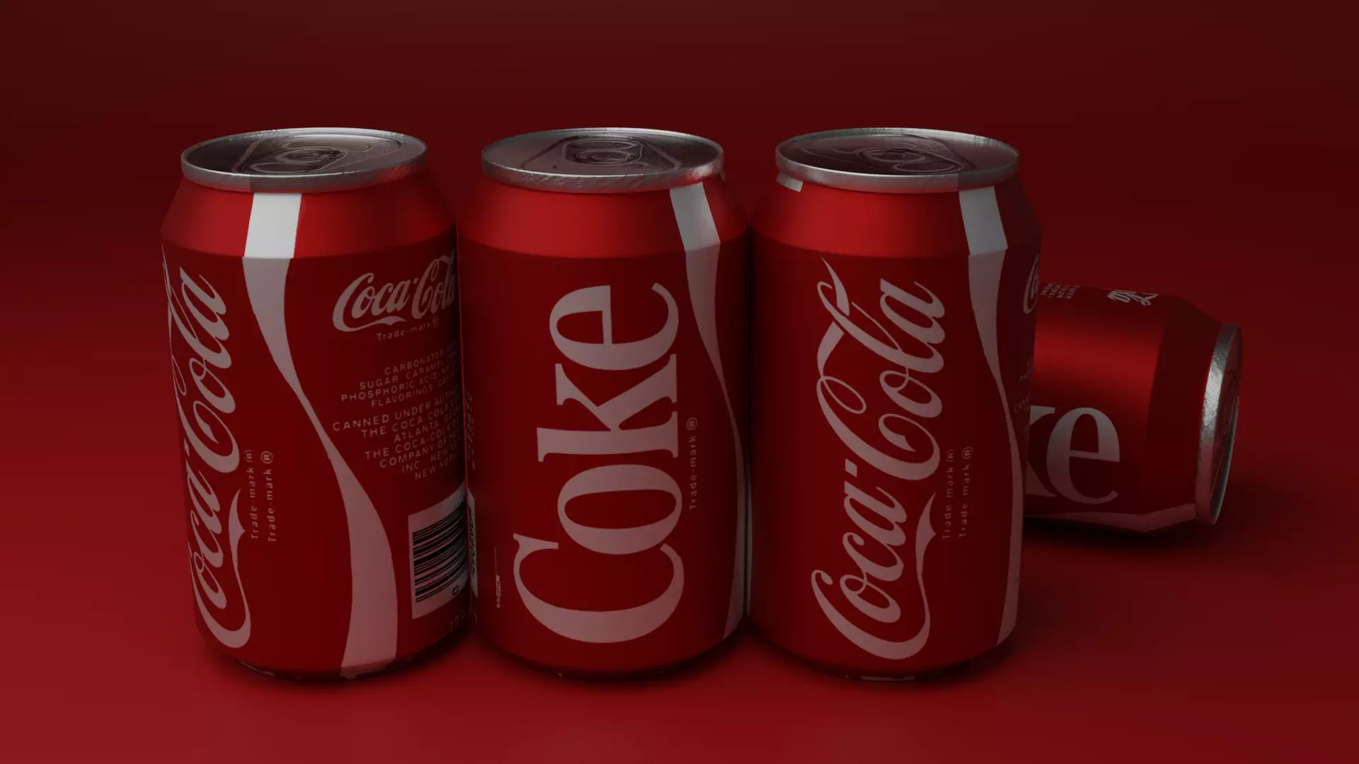  COCA-COLA CAN Free low-poly 3D model_0