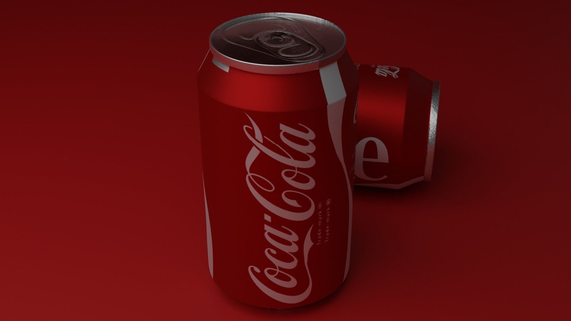  COCA-COLA CAN Free low-poly 3D model_3