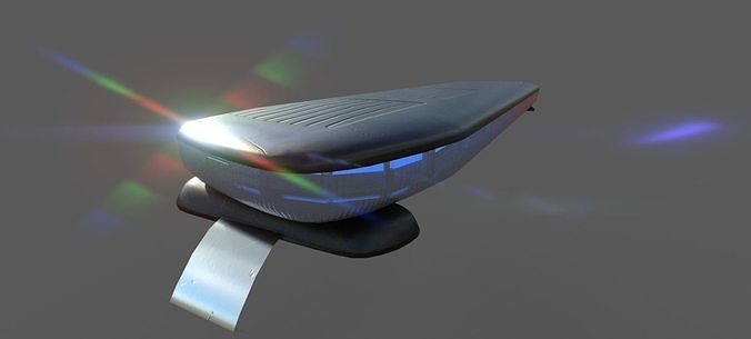 Police Led Lightbar nForce Low-poly 3D model 4