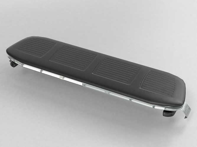 Police Led Lightbar nForce Low-poly 3D model 6
