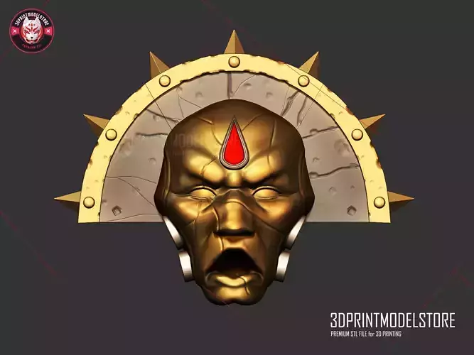 The Death Mask of Sanguinius Warhammer 40K Lord Commander Helmet 3D print model
