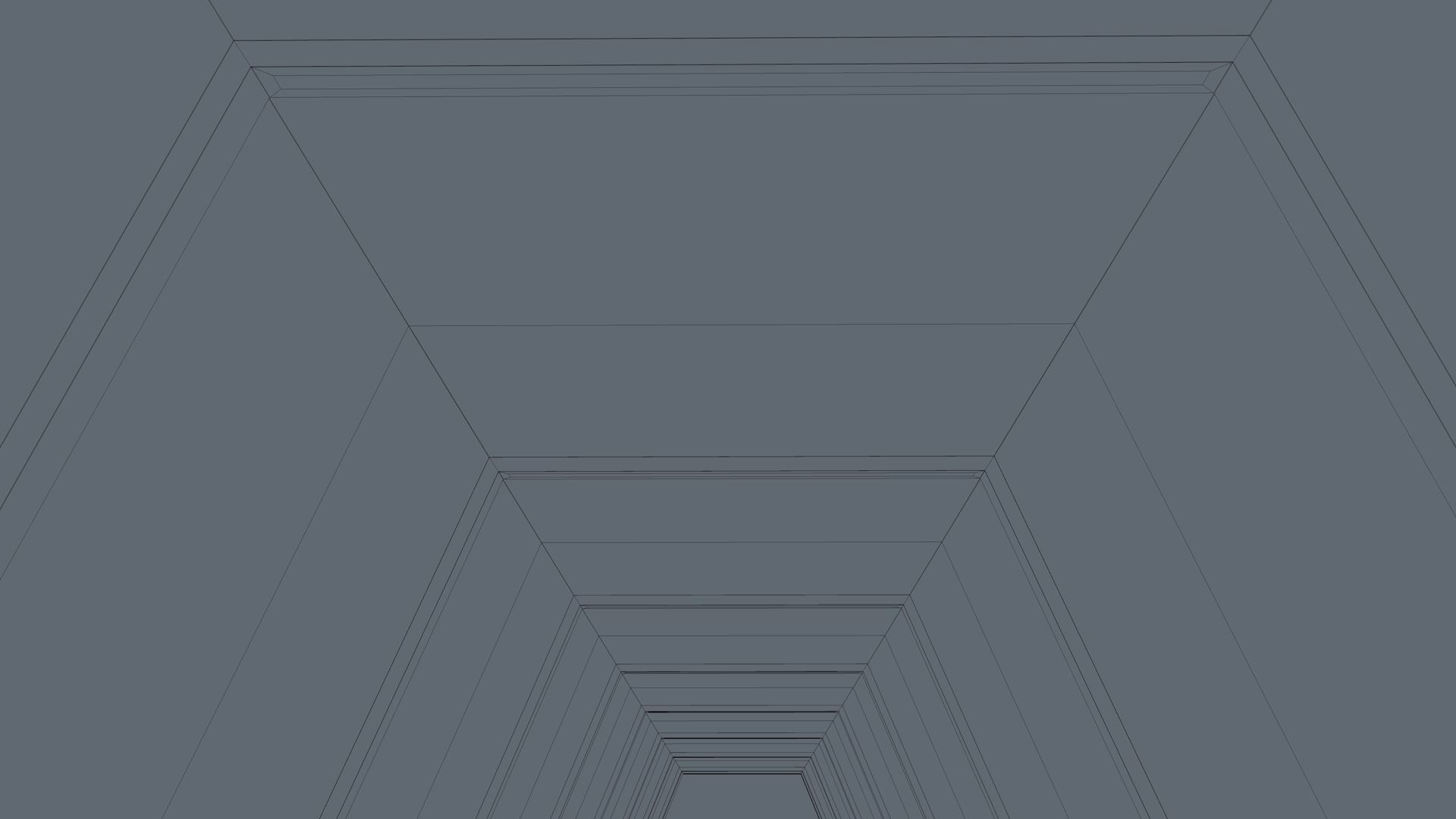 Sci Fi Corridor Low-poly 3D model_7