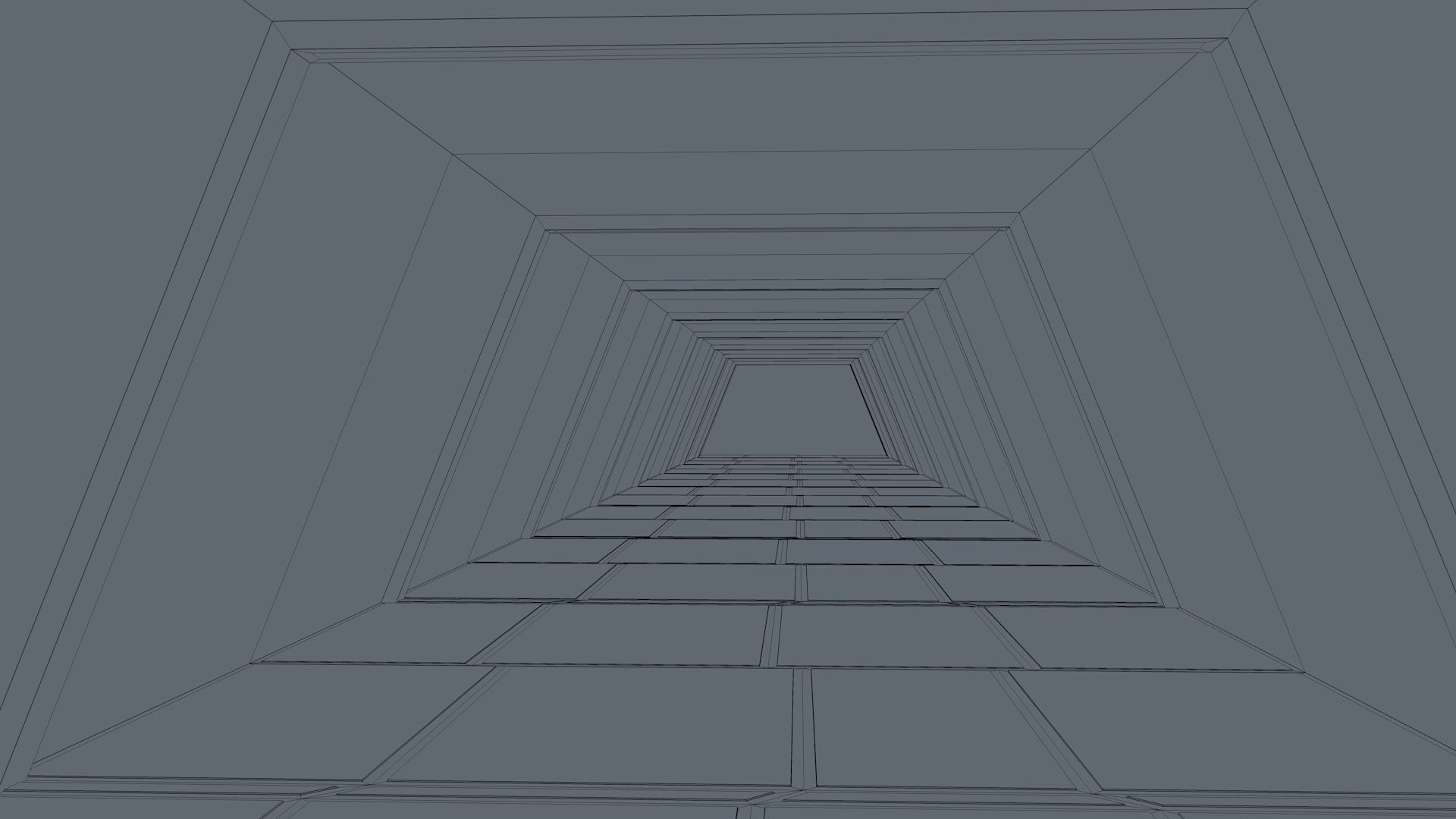 Sci Fi Corridor Low-poly 3D model_6