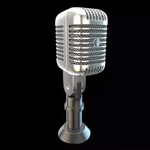 Shure Microphone Element 3D and C4D