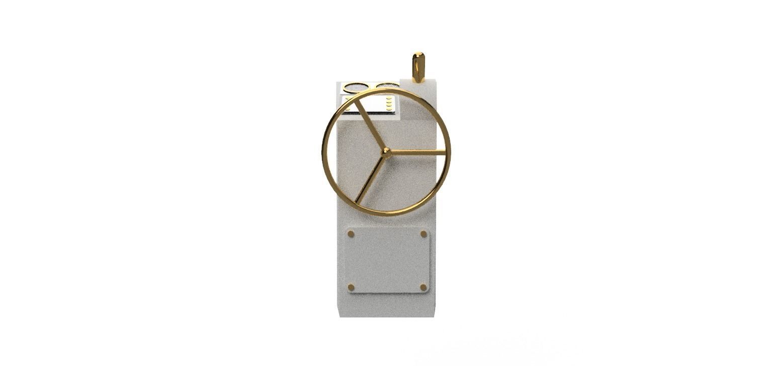 1to10 RC Boat Steering Stand 3D print model_2