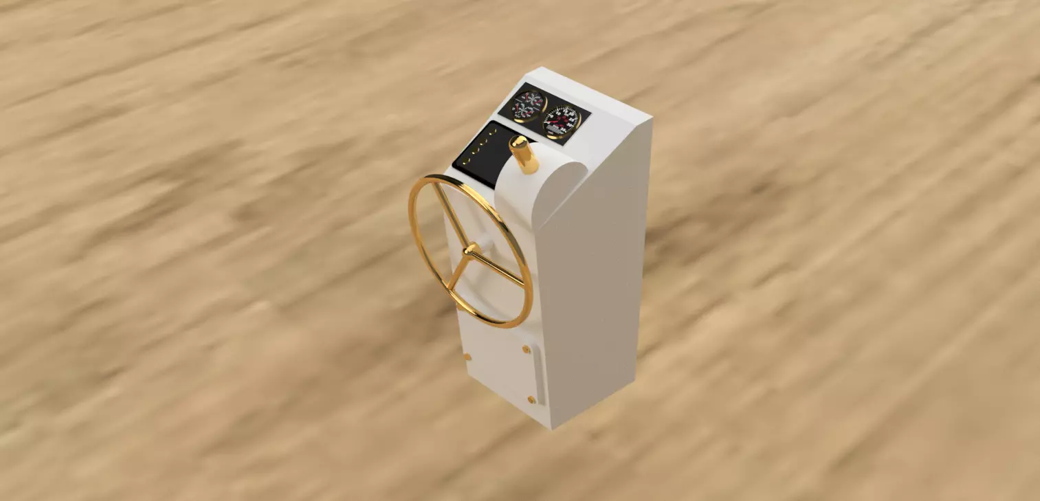 1to10 RC Boat Steering Stand 3D print model_0
