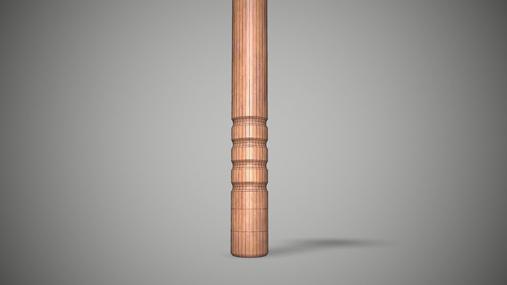 Honey Dipper Stick Low-poly 3D model_9