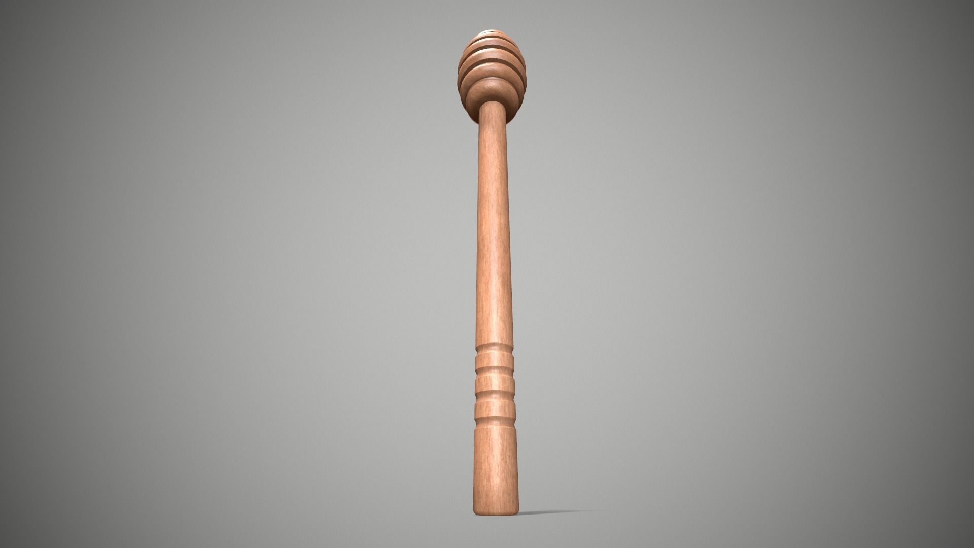 Honey Dipper Stick Low-poly 3D model_5