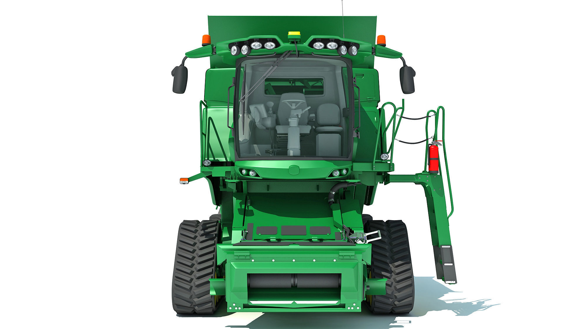 Tracked Combine Harvester 3D model_15