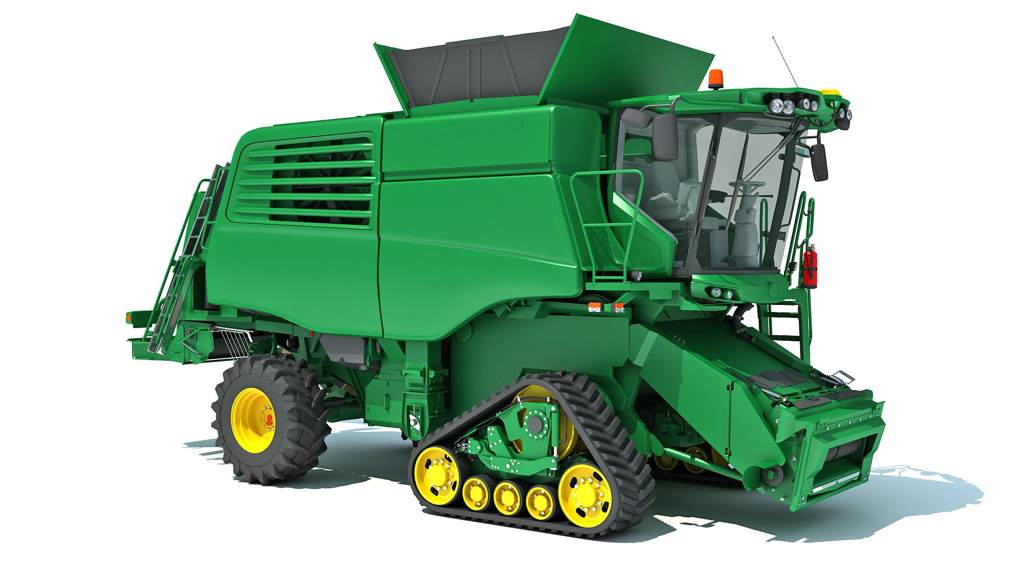 Tracked Combine Harvester 3D model_13