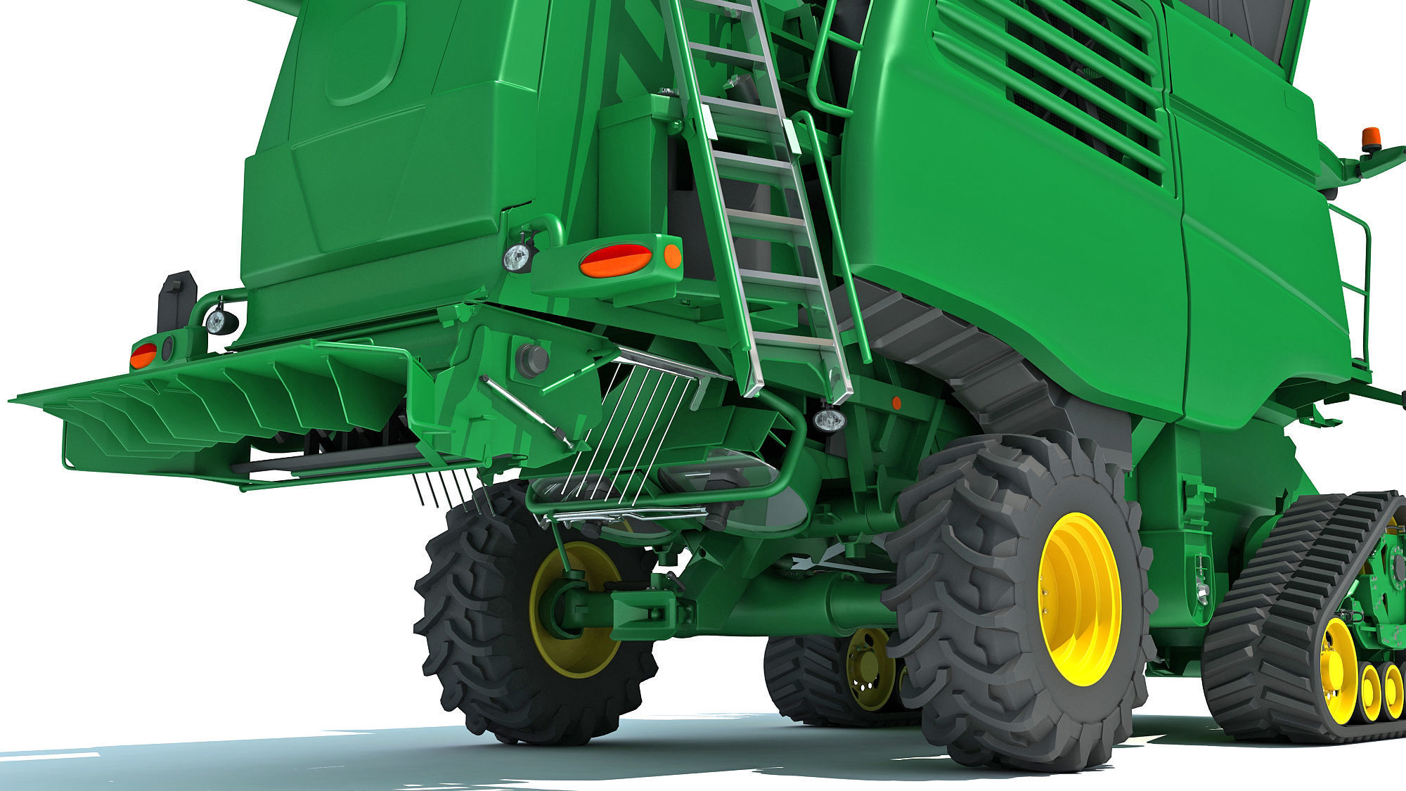 Tracked Combine Harvester 3D model_18