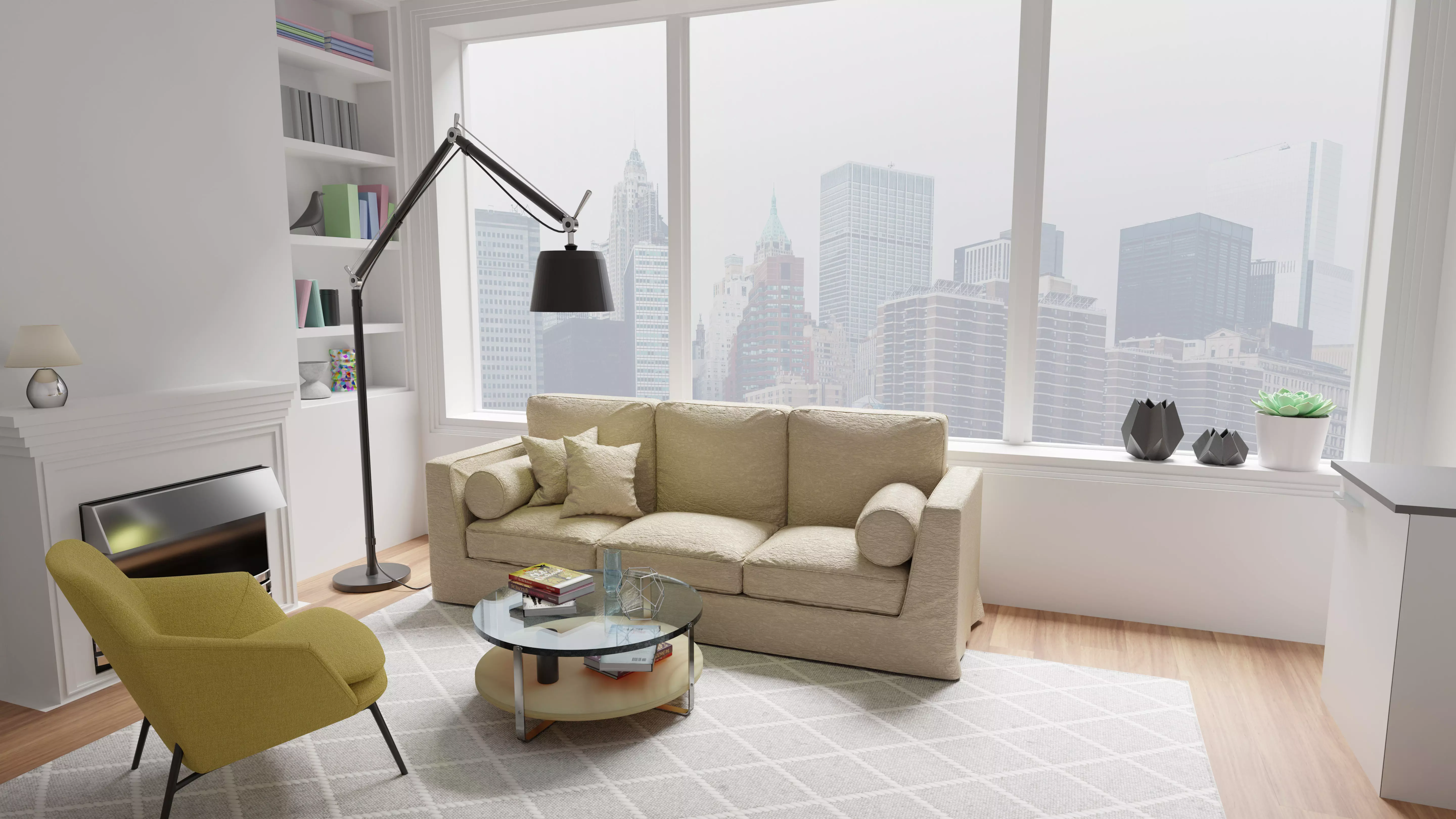 Minimal Lounge 3D model_0