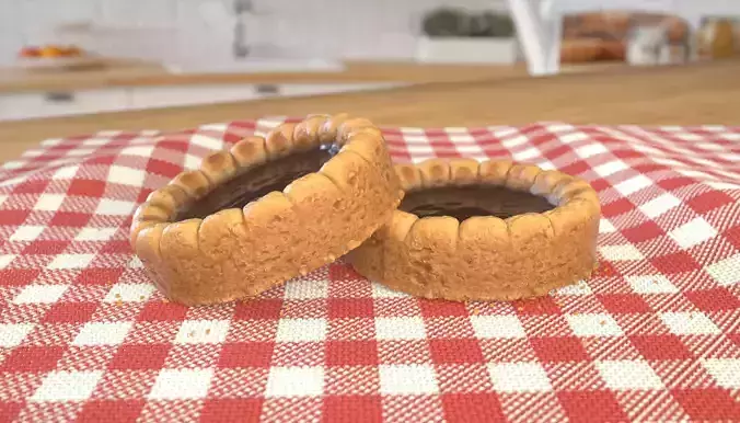 Cookie with jam Photoscan