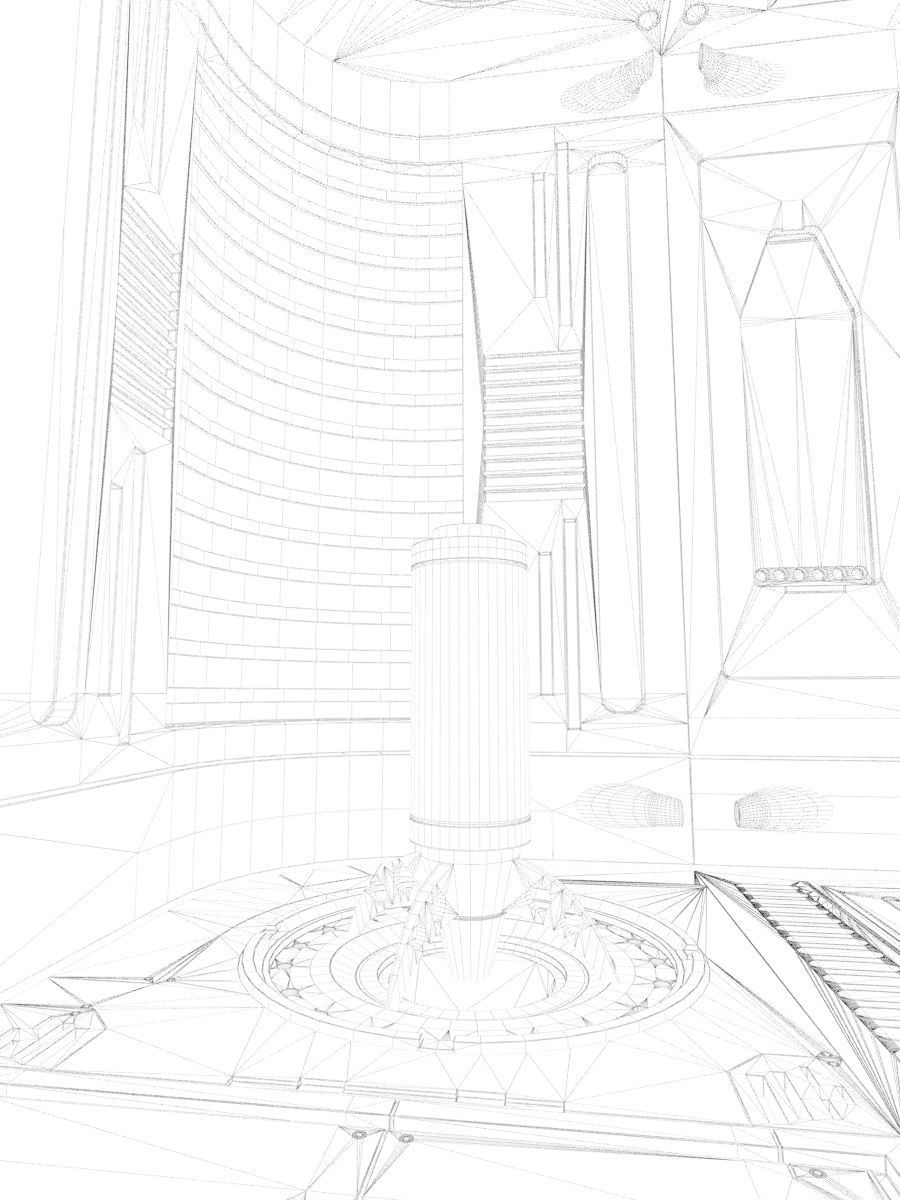 sci-fi set model and textures 3D model_14