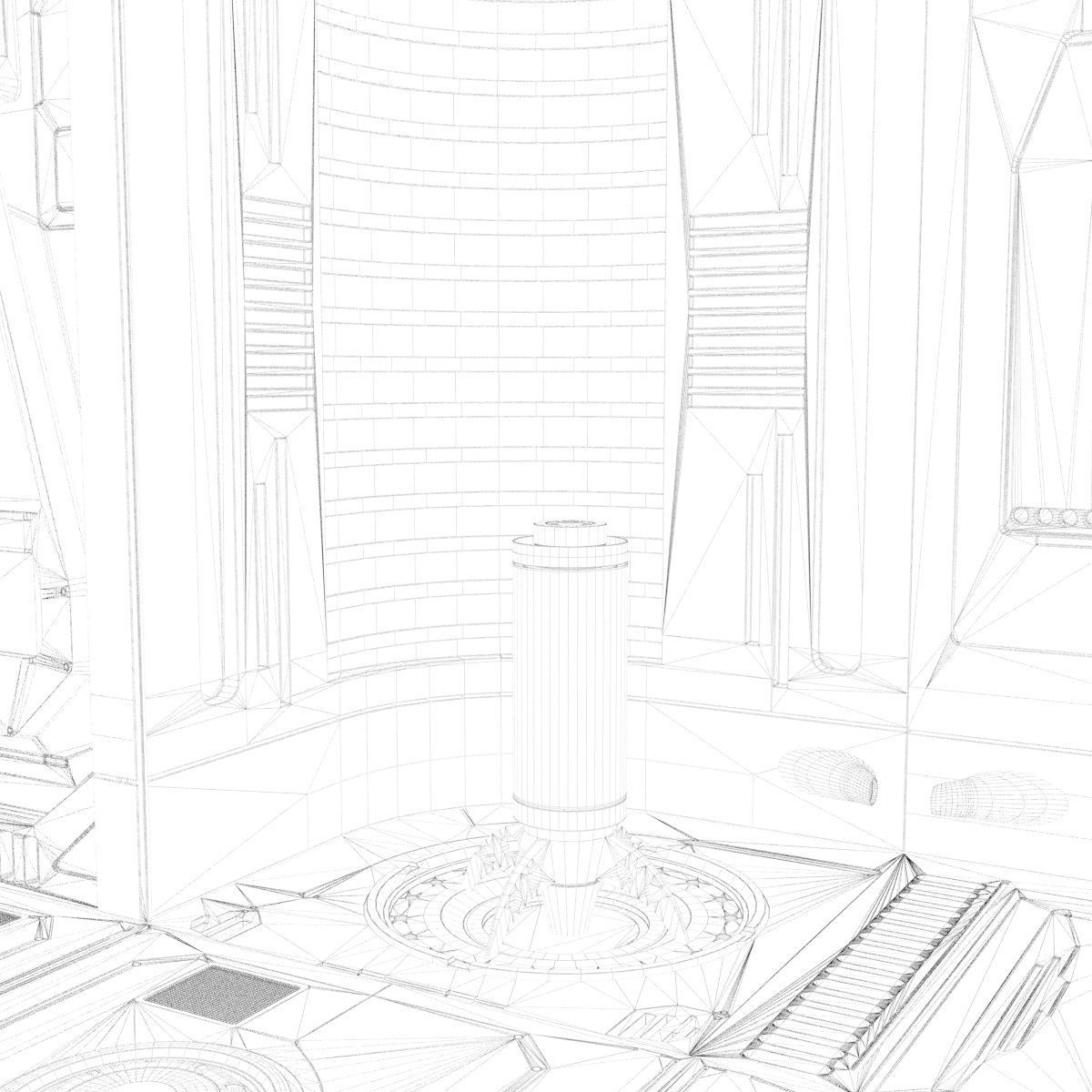 sci-fi set model and textures 3D model_17