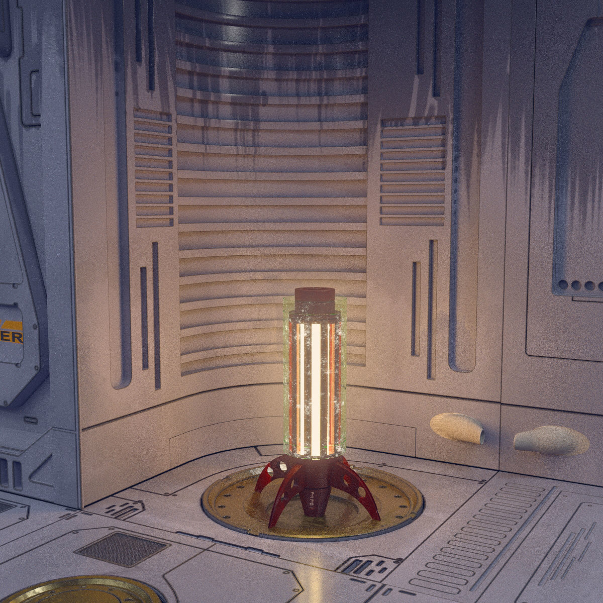 sci-fi set model and textures 3D model_10