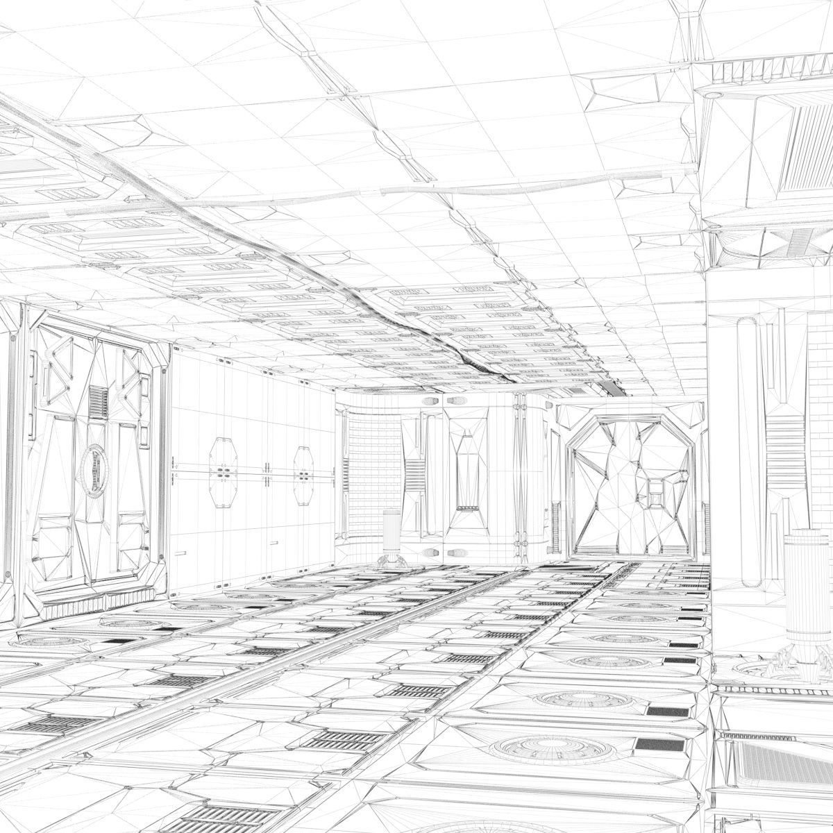 sci-fi set model and textures 3D model_19