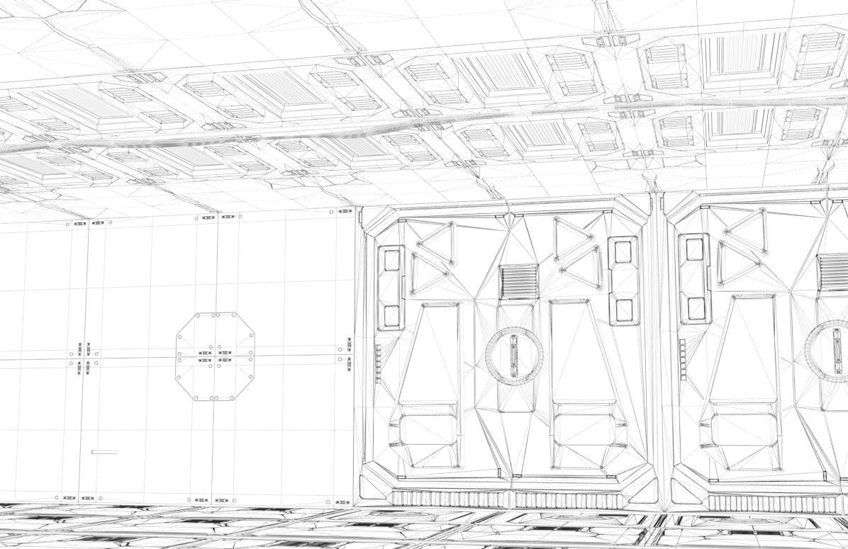 sci-fi set model and textures 3D model_13