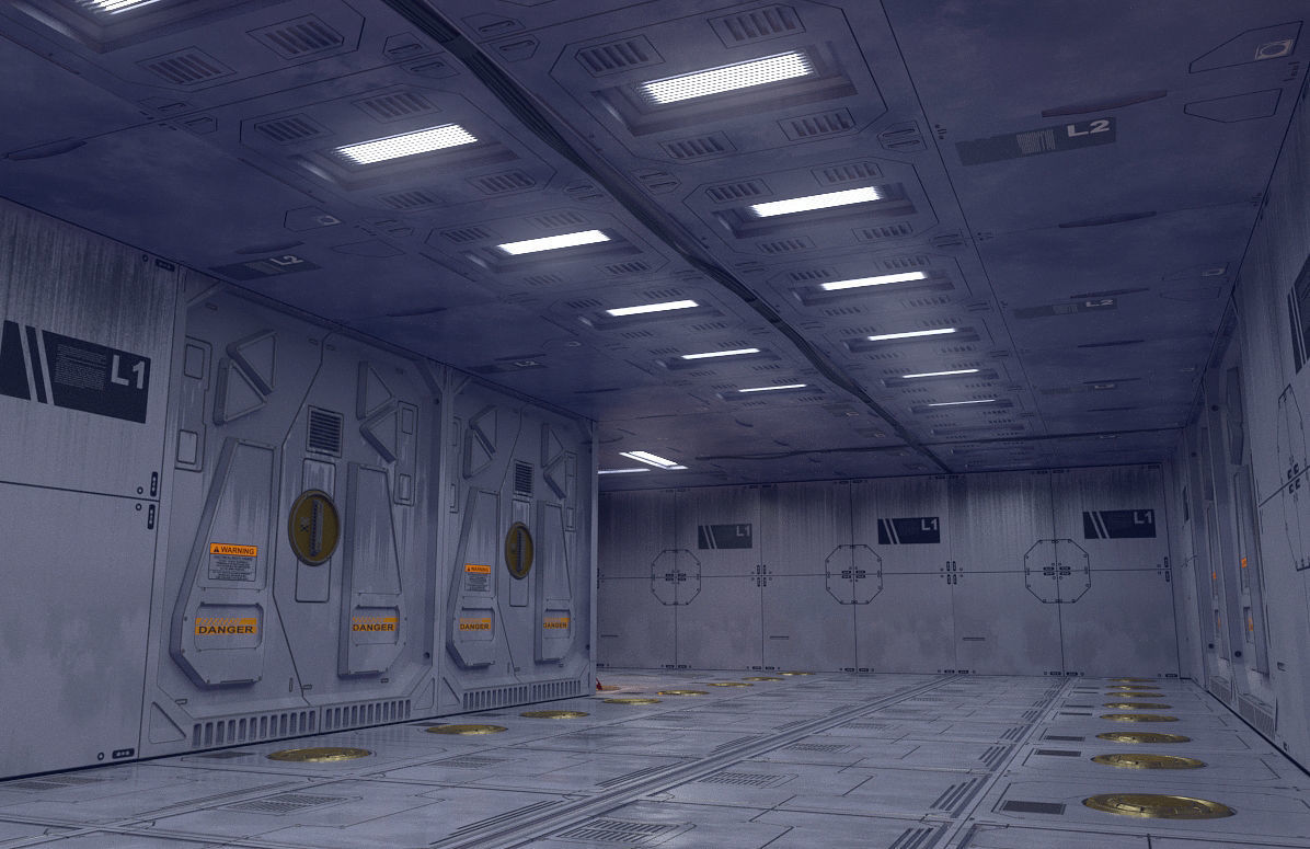 sci-fi set model and textures 3D model_8