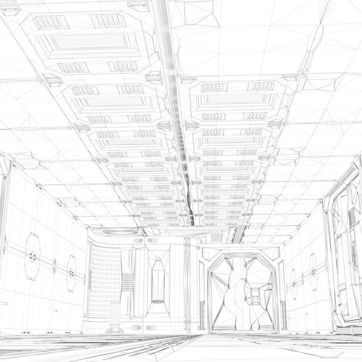 sci-fi set model and textures 3D model_15