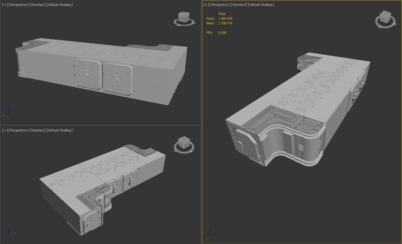 sci-fi set model and textures 3D model_21