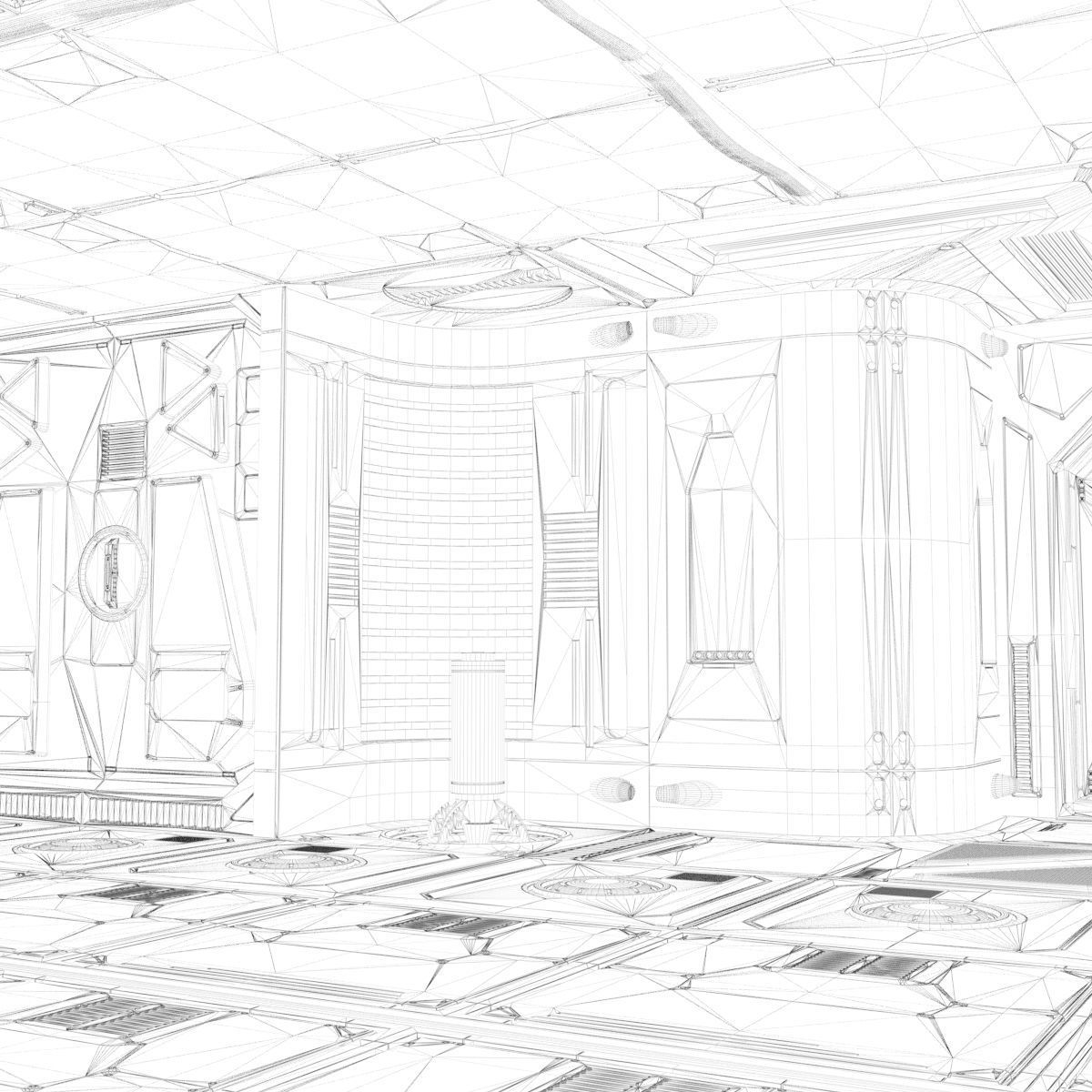 sci-fi set model and textures 3D model_16