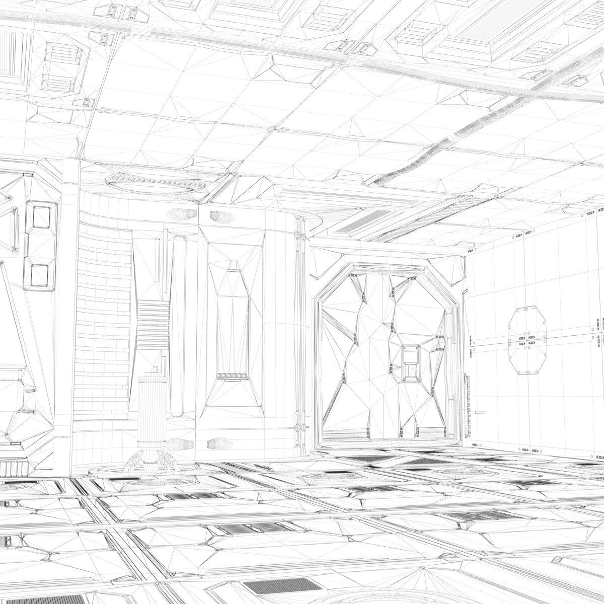 sci-fi set model and textures 3D model_18