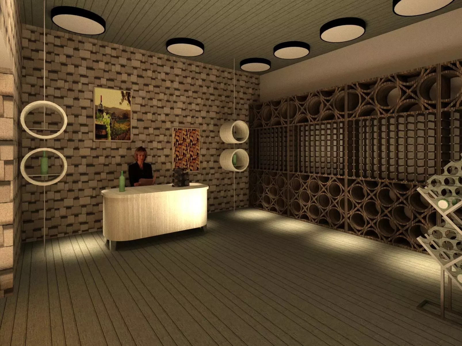 Winery - interior project 3D model