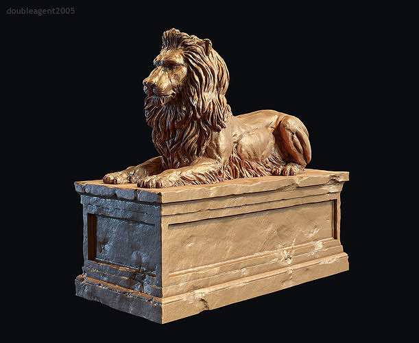 Lion Tomb 3d print model 3D print model
