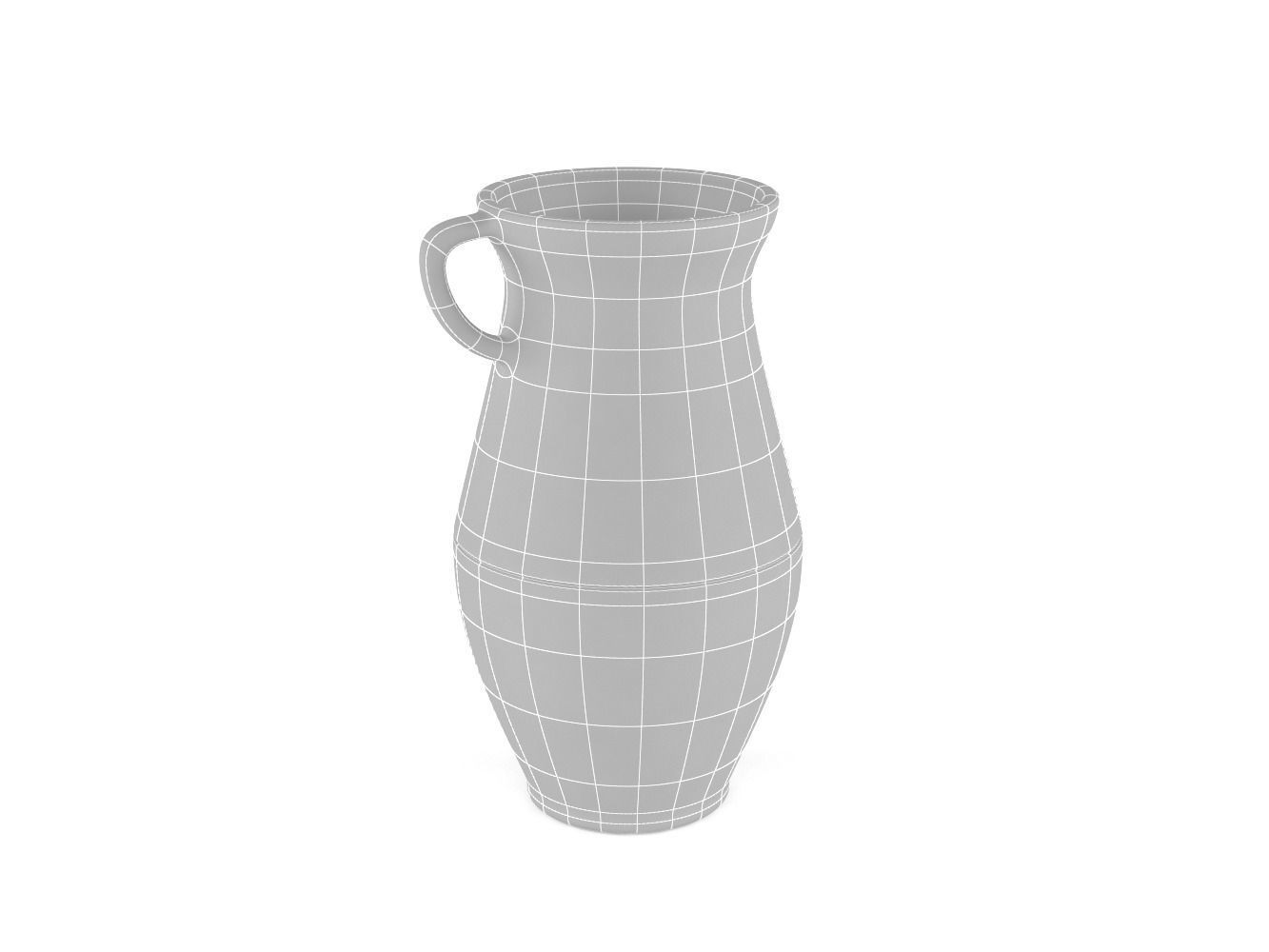 Clay Jug 3D model_9