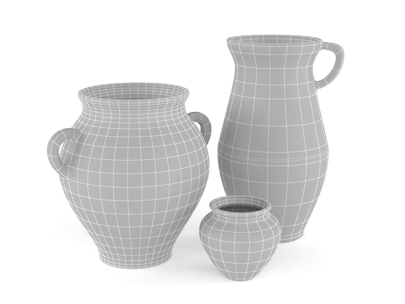 Clay Jug 3D model_7
