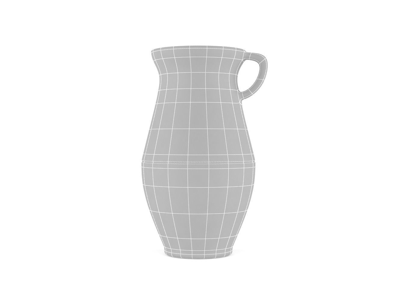 Clay Jug 3D model_8