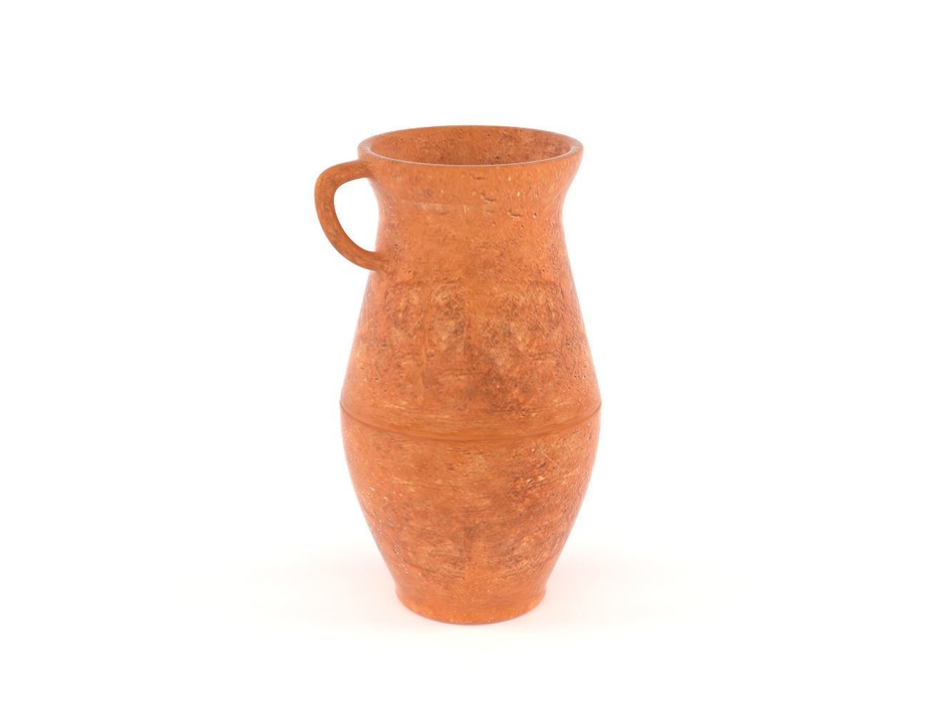 Clay Jug 3D model_2