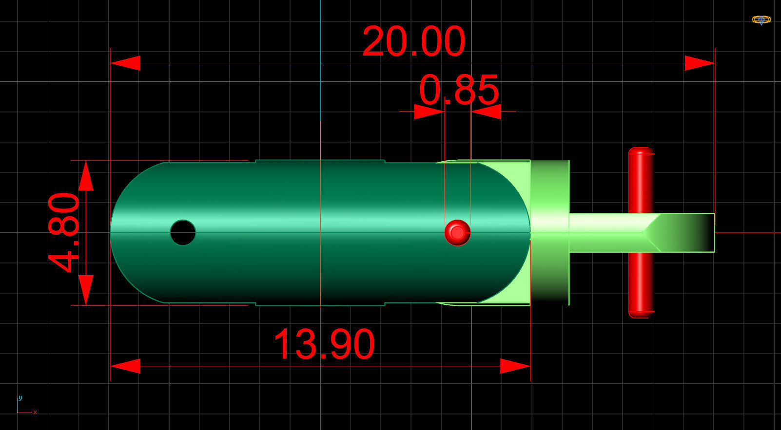 cylinder bracelet 3D print model_2