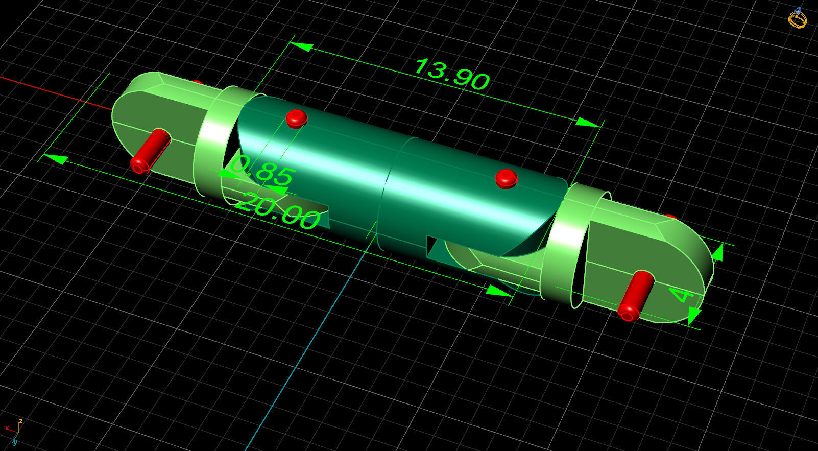 cylinder bracelet 3D print model_10