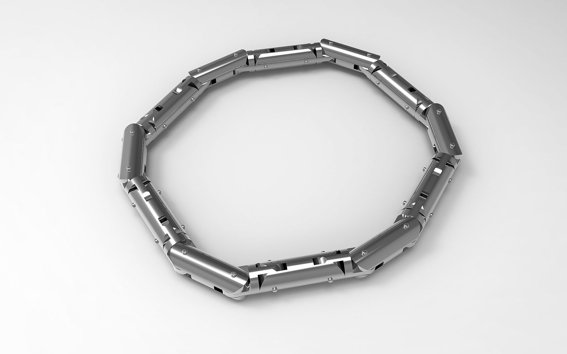 cylinder bracelet 3D print model_0