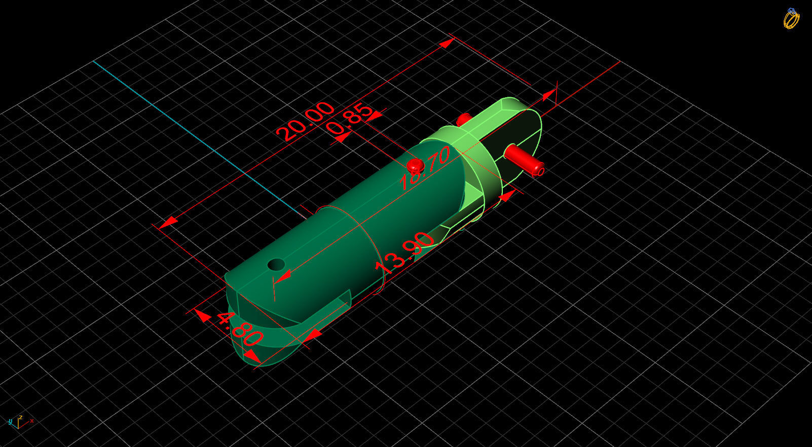 cylinder bracelet 3D print model_6