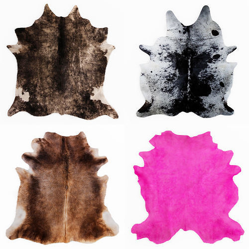 Four rugs from animal skins 07 3D model