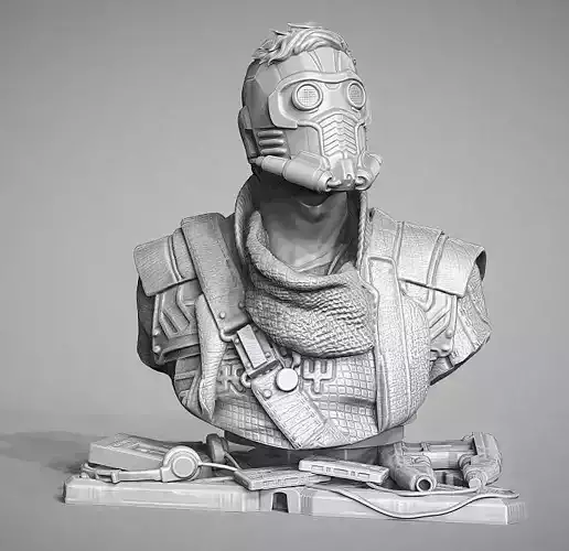StarLord - Bust 3D print model