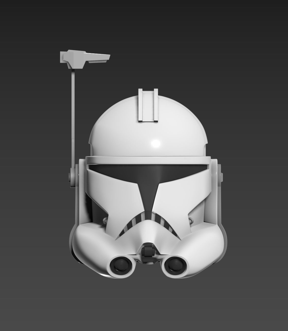Star Wars Clone Trooper Legacy Captain Rex Helmet Cosplay 3D model 3D ...