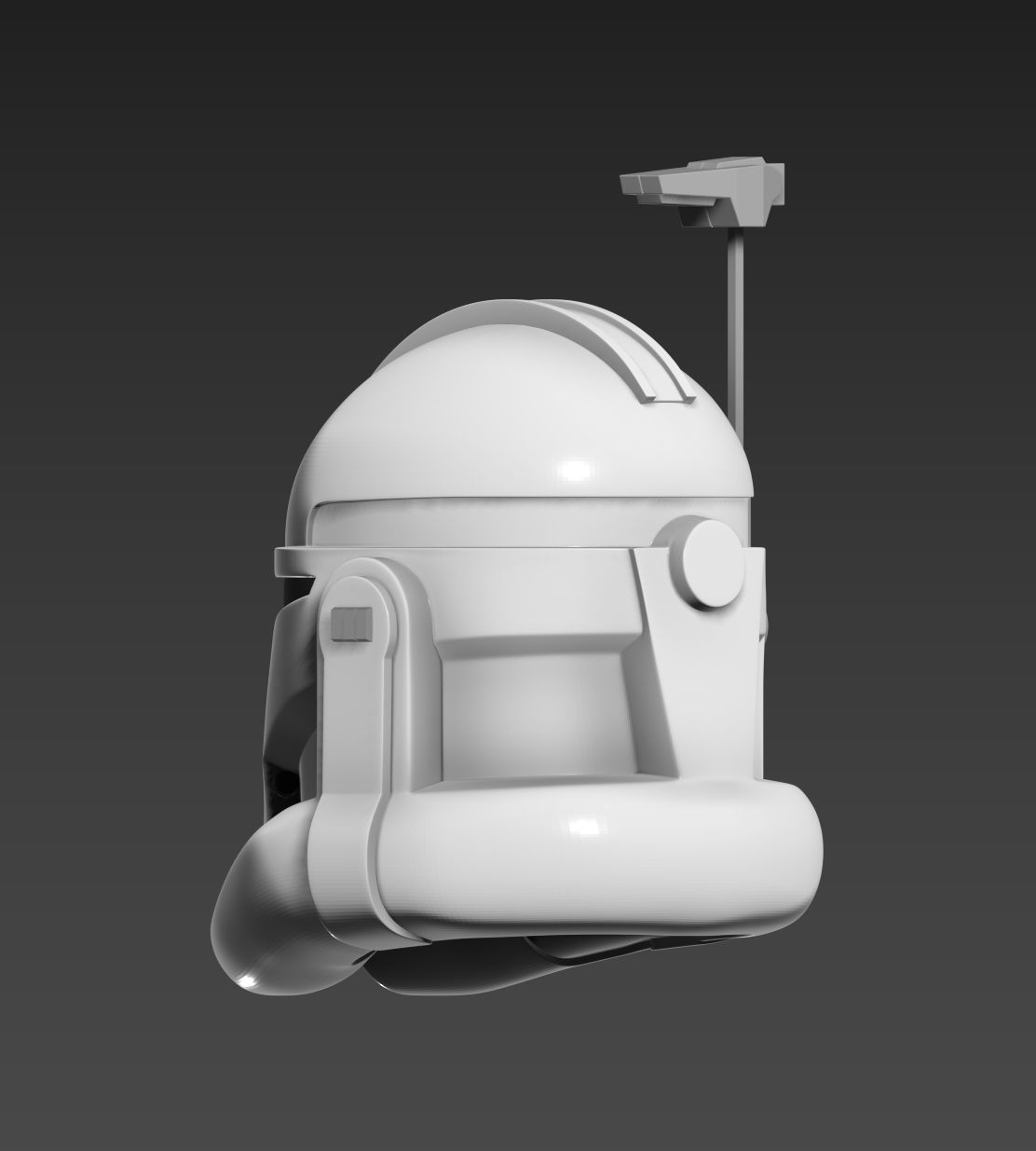 Star Wars Clone Trooper Legacy Captain Rex Helmet Cosplay 3D model 3D ...