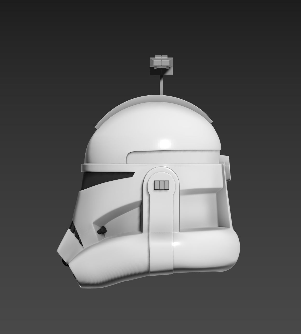Star Wars Clone Trooper Legacy Captain Rex Helmet Cosplay 3D model 3D ...