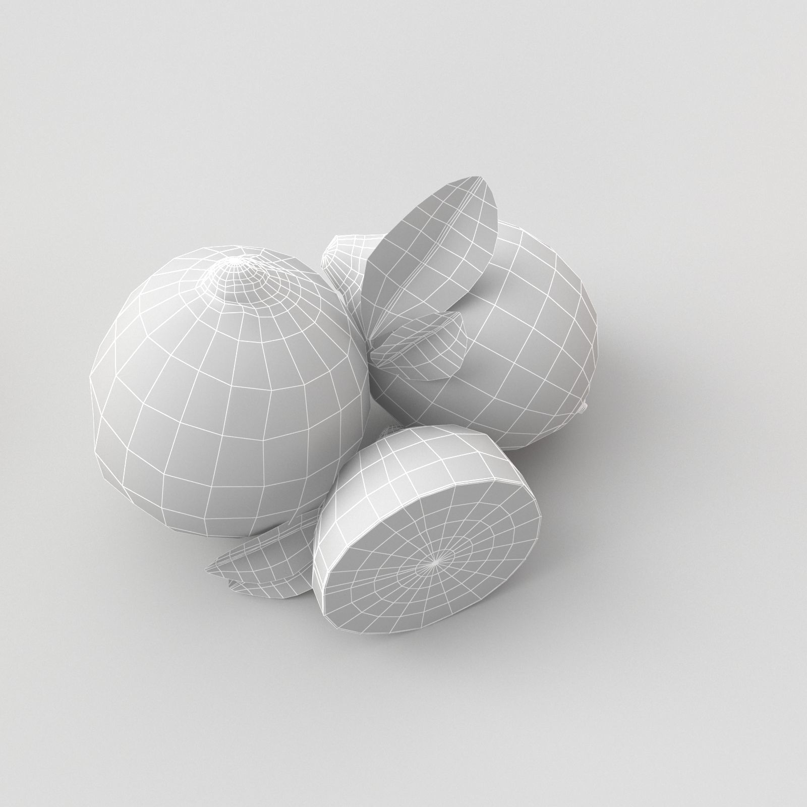 Orange and Lemon 3D model_18