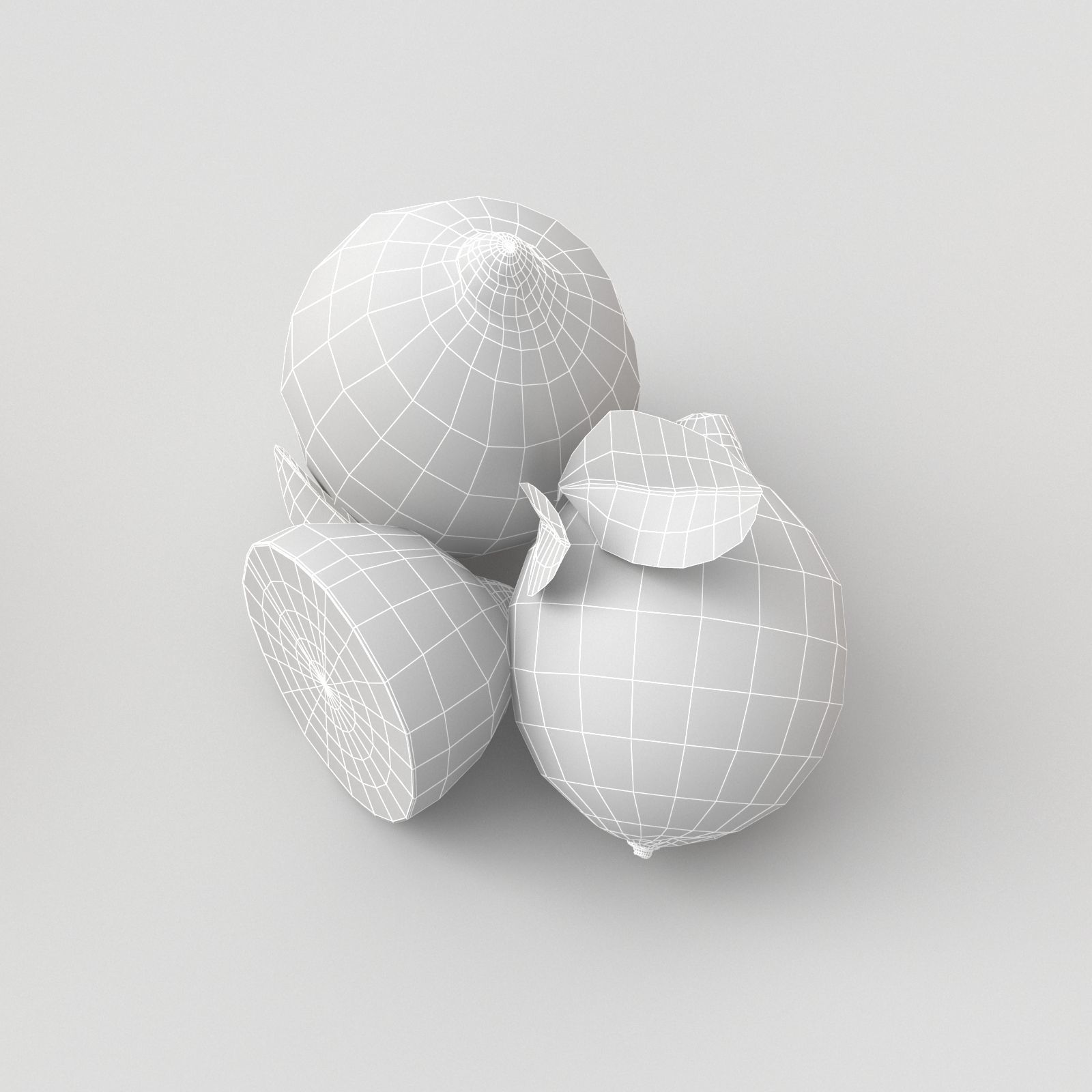 Orange and Lemon 3D model_19