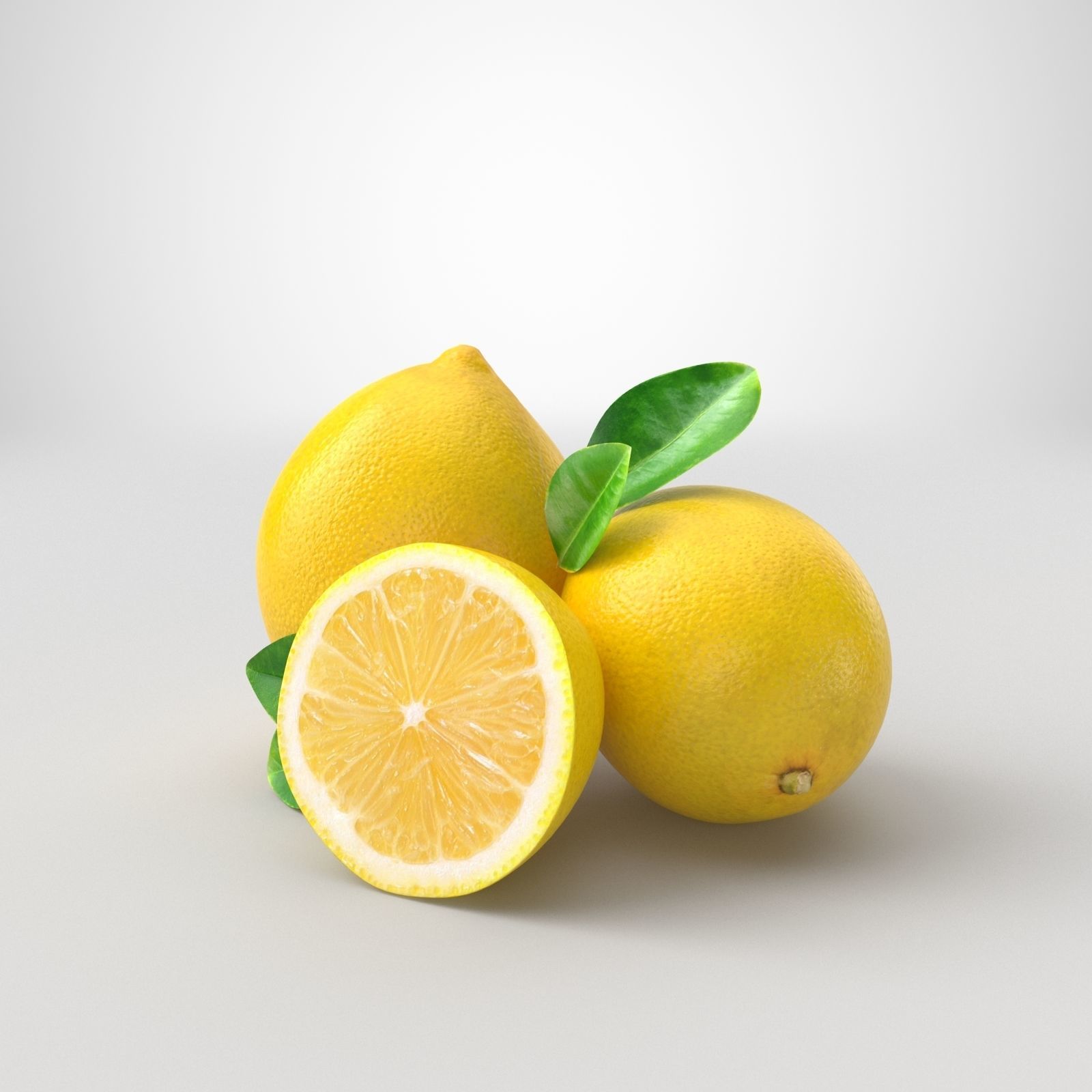 Orange and Lemon 3D model_5