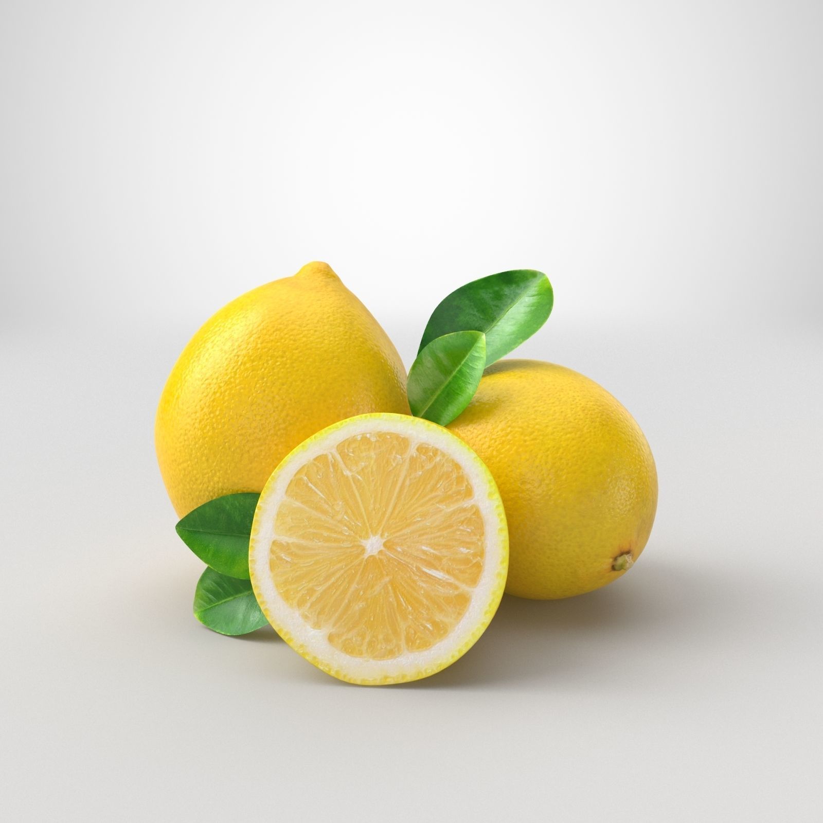 Orange and Lemon 3D model_1