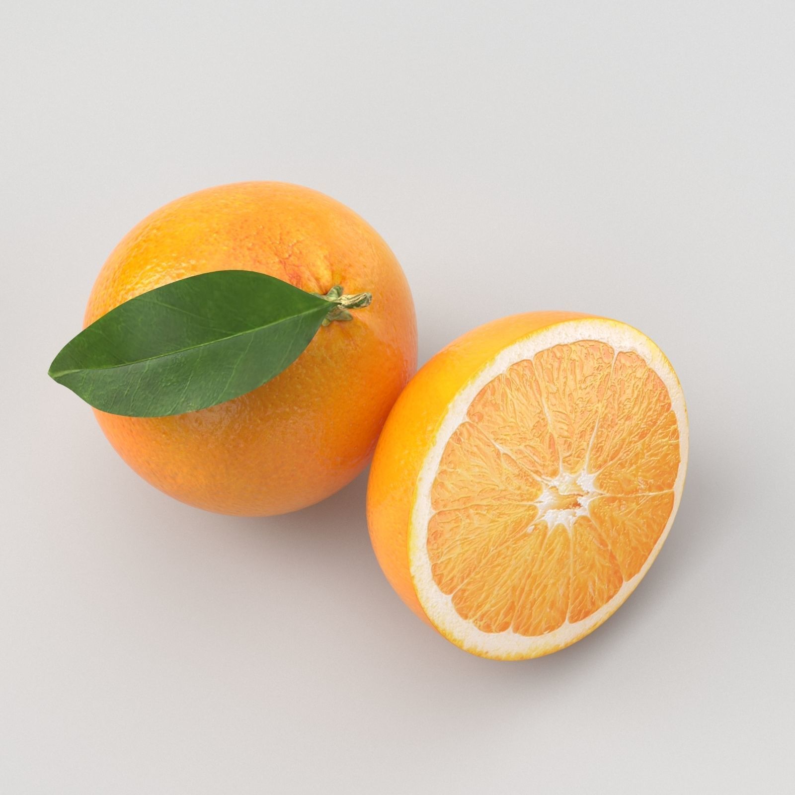 Orange and Lemon 3D model_13