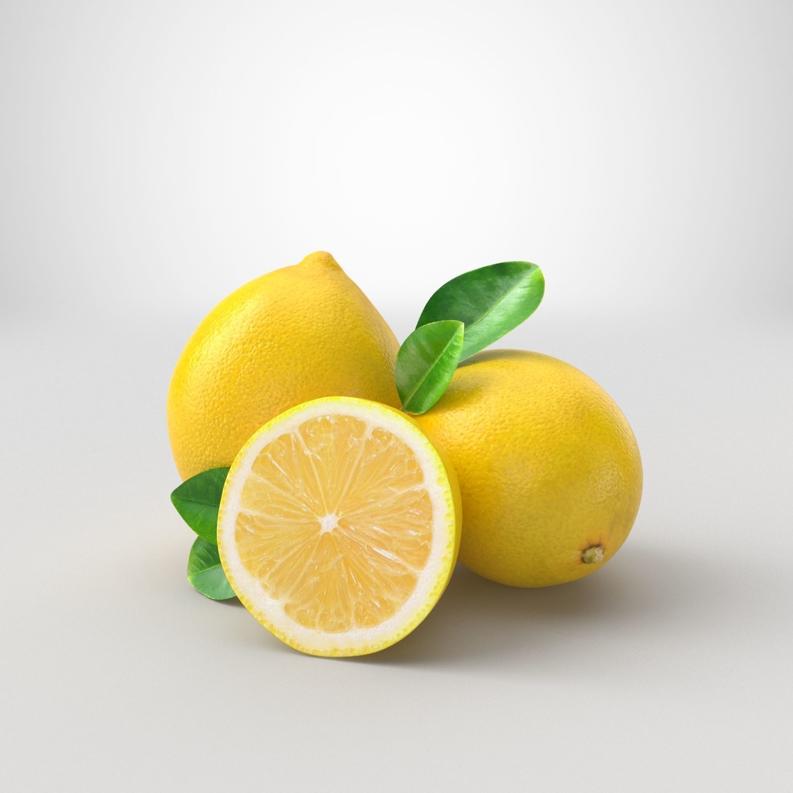 Orange and Lemon 3D model_6