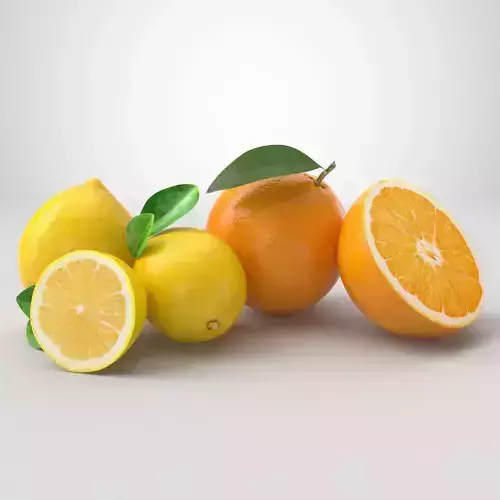 Orange and Lemon 3D model